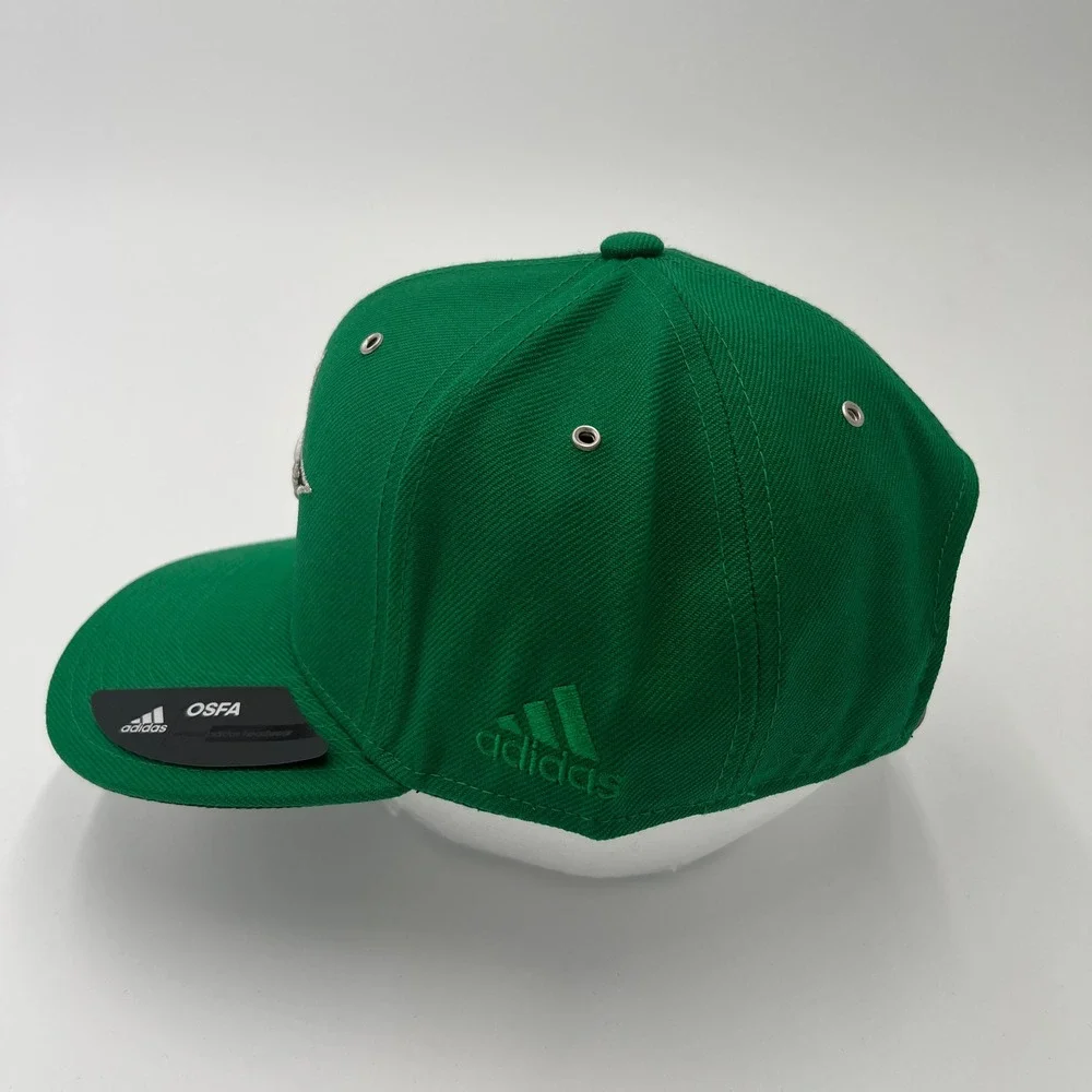 Adidas Dallas Stars NHL Fitted‎ Baseball Cap Green OSFA Embroidered Logo